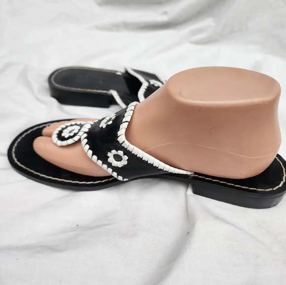 Bass Deco style whipstitched sandals 10 - Picture 4 of 6